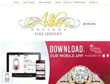 Tablet Screenshot of ambersdesigns.com